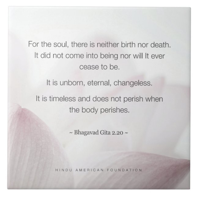 Hindu Bereavement Keepsaname (Frente)