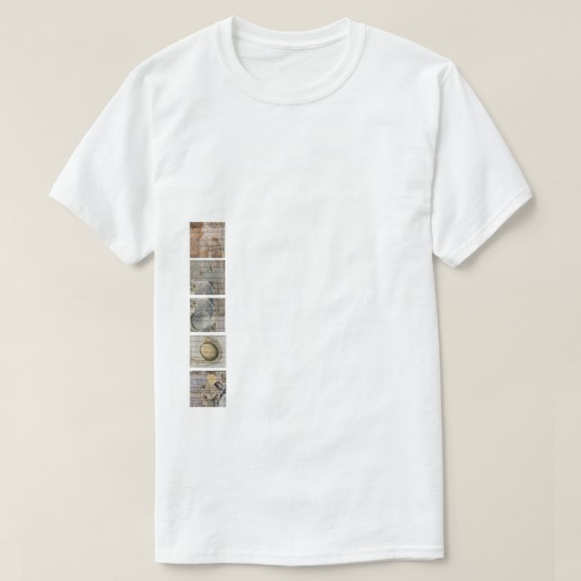 Hineni— Camiseta Hem Print (Frente do Design)