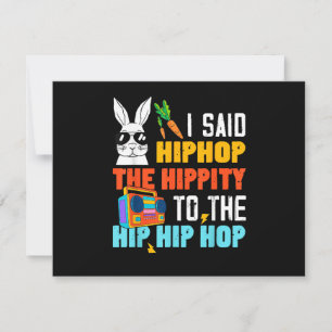 Hip Hop Hippity Coelho de Páscoa Divertido Meninos