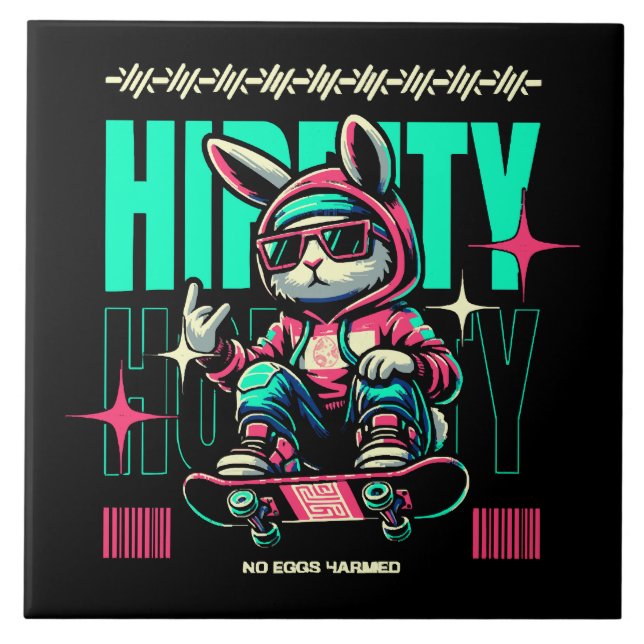 Hip-Hop Hoppity - Coelho Skater Páscoa (Frente)