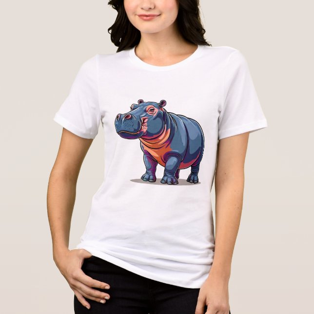 🦛✨ Hipopótamo Fofo Presente de Animal Divertido � (Frente)