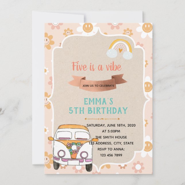 Hippie cinco é um convite (Frente)