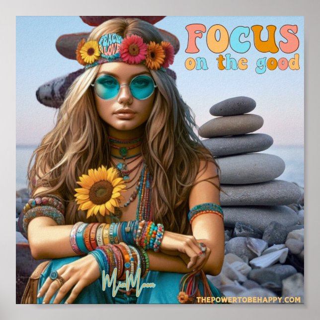 HIPPIE FOCUS NA BOA POSTER (Frente)