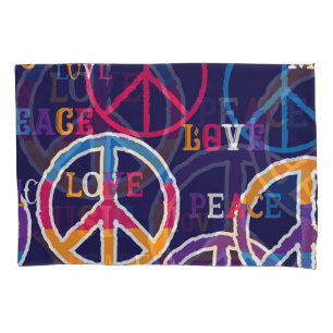 Hippie Peace: Design de símbolos vibrantes.