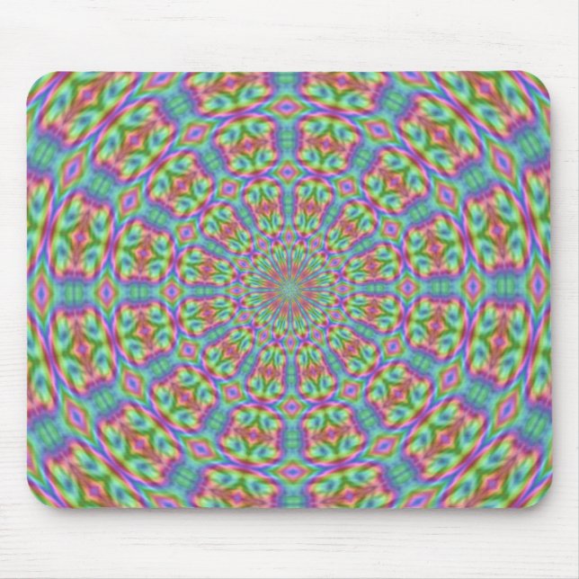 Hippie psicadélico Funky Mousepad (Frente)