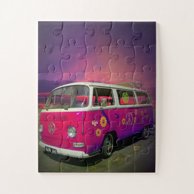HIPPIE VAN QUEBRA-CABEÇA FACSY LARGE PEICE JIGSAW  (Vertical)