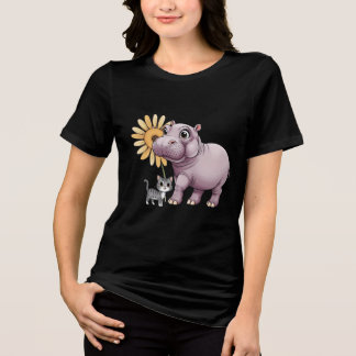 Hippo e Cat T-shirt Cats-a-Tonic (Estilo 1)