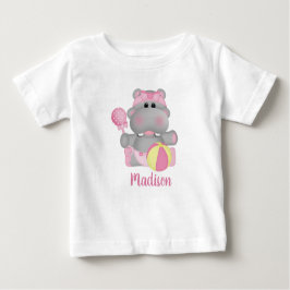 Hippo Personalizado com Camiseta de Rattle e Ball