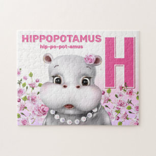 Hippo Safari Alphabet Kids Jigsera Quebra-cabeça