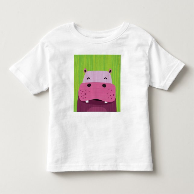 Hippopotamus Hippo Camisetas (Frente)