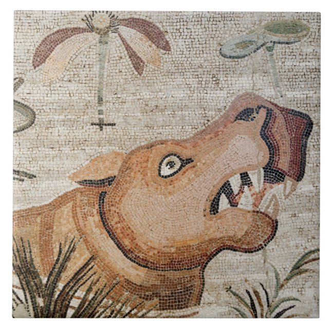 Hippopotamus, mosaico de Nile, casa do Faun (Frente)