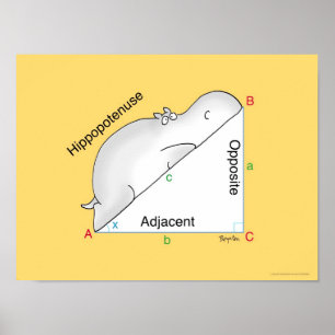 HIPPOPOTENUSE poster por Sandra Boynton