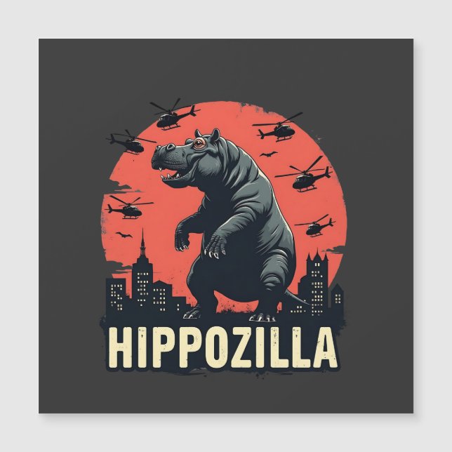 Hippozilla Vaca Assustadora Hipopótamo Dia das Bru (Frente)