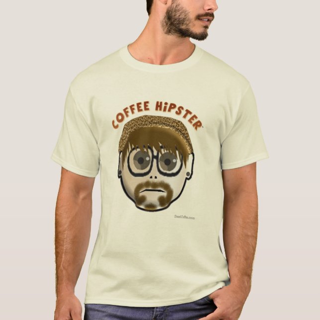 Hipster de café - camisa (Frente)