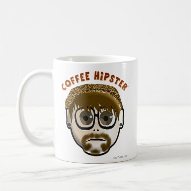 Hipster de café - caneca de jogo (Esquerda)