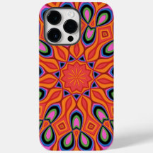 Hipster de cor laranja retrorada de Mandala