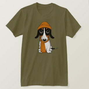 Hipster Piebald Dachshund - Camiseta de Cão