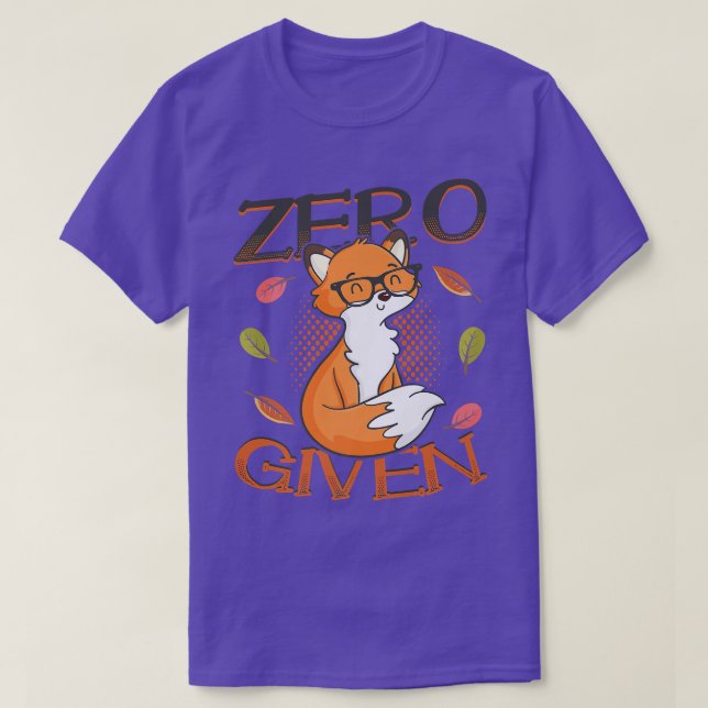Hipster Raposa Zero Raposa Dada Camisa T (Frente do Design)