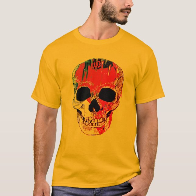 Hipster Spooky Maldito Camisa do Halloween do Cave (Frente)
