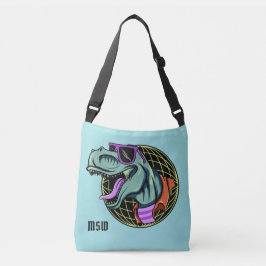 Hipster T-Rex - bolsas personalizadas de monograma