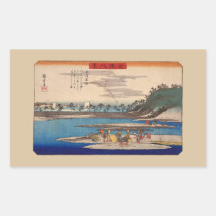 Hirakata, Kanazawa por etiquetas de Hiroshige