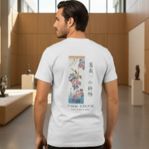 Hiroshige Rosa e Alvéola Arte Japonesa Branco