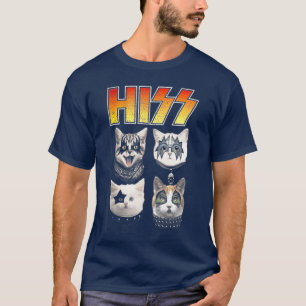 HISS Gato Engraçado Camisa Sua Camisa Gato Sobrev