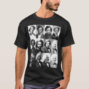 História Afro-Americana Frederick Dougl Camiseta P