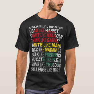 História da Camisa de Poder Preta Mês América Afri