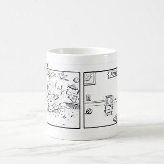 História da caneca cómica da "imaginação" de Poot