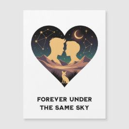 História de Amor Cósmico Coração com Amantes e Art