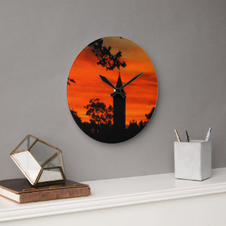 História do Relógio de Parede Pôr do Sol Parado no