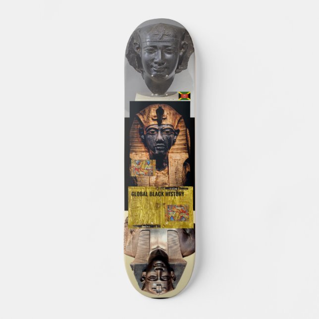 HISTÓRIA GLOBAL NEGRA Skateboard (Frente)