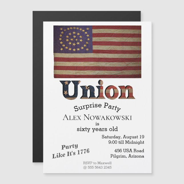 História histórica da União da Guerra Civil 🇺 🇸  (Frente/Verso)