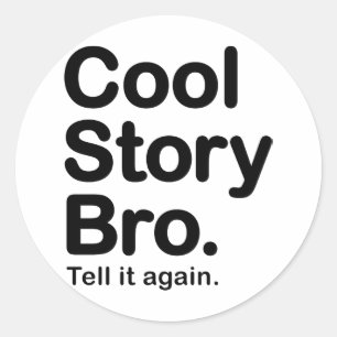 História legal Bro. Etiqueta