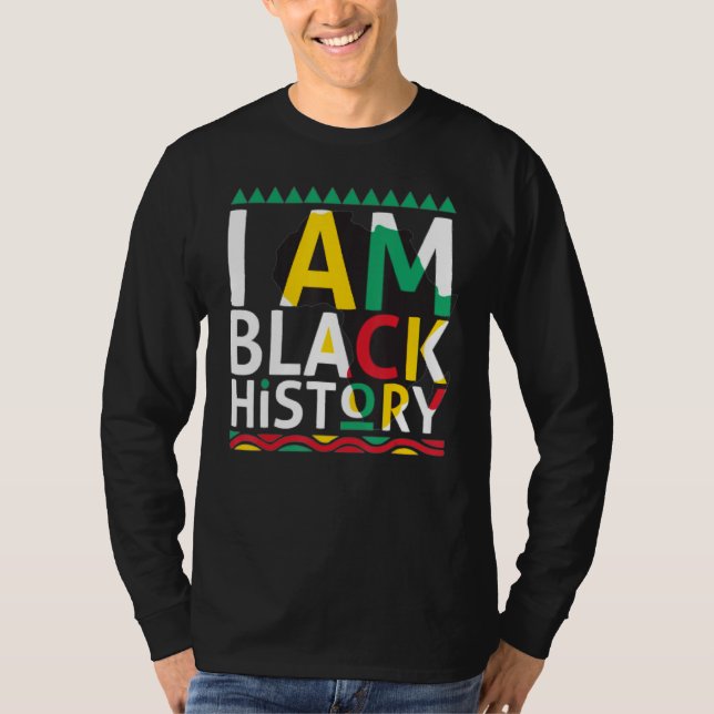 História Negra Camisa Eu Sou História Negra (Frente)