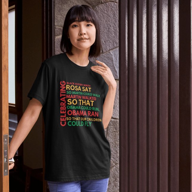 História Negra Camisa Gráfica Camisa Afro-Mulheres (Criador carregado)