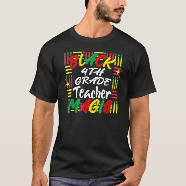 História Negra Mês de Camisetas Negra Professora d (Frente)