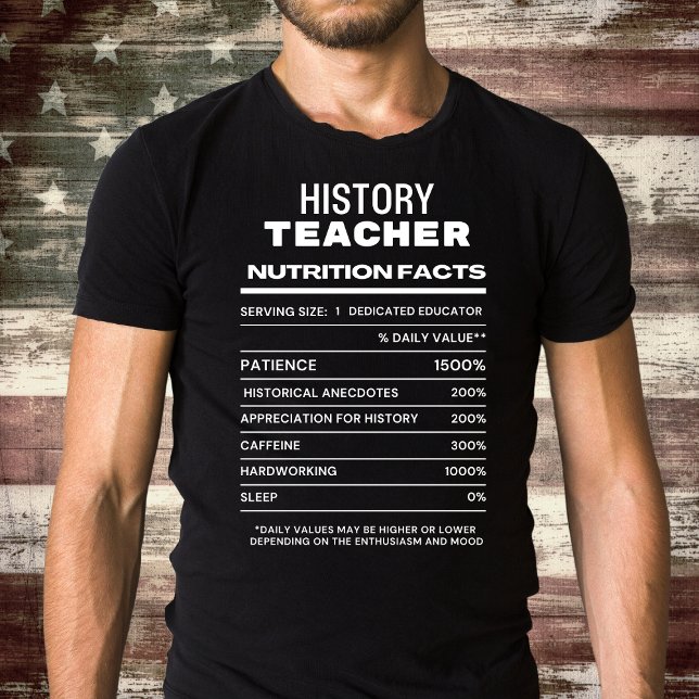 História Professor Nutrição Fala Camiseta Engraçad (Criador carregado)