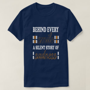 história silenciosa de tristeza camiseta básica es