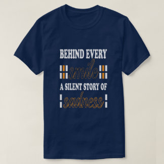história silenciosa de tristeza camiseta básica es