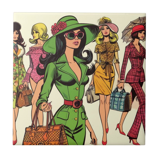 Histórias em quadrinhos das Moças da Moda Retro (Frente)