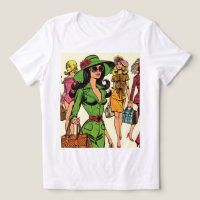 Histórias em quadrinhos das Moças da Moda Retro