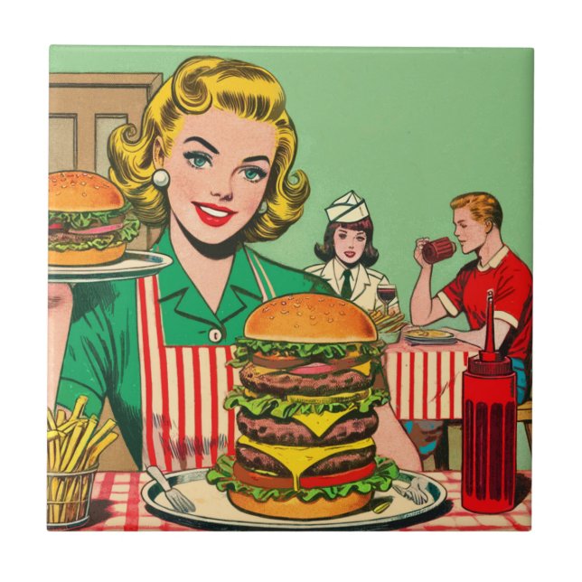 Histórias em quadrinhos do Burger Retro (Frente)