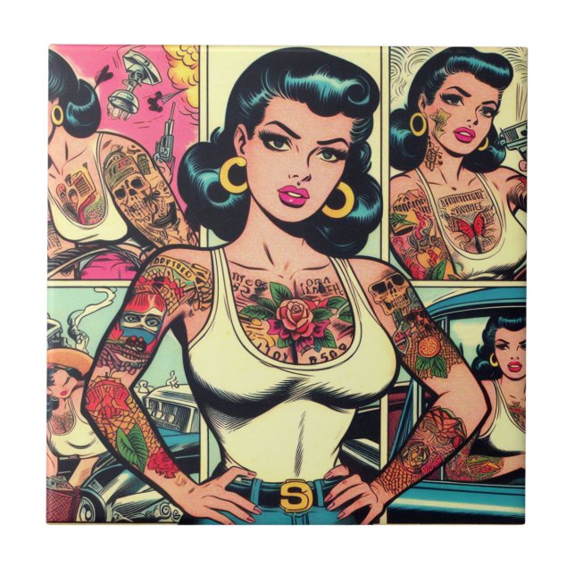 Histórias em quadrinhos Pin-up Tatuadas Retroativa (Frente)