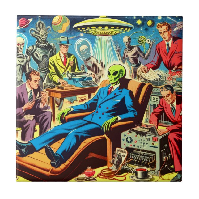 Histórias em quadrinhos Retroativas Da Ufo Alieníg (Frente)