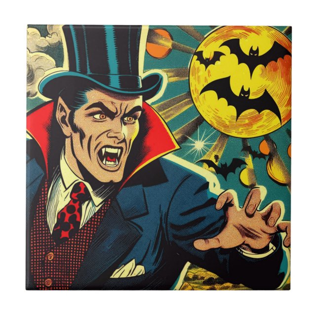 Histórias em quadrinhos Vintage Vampire (Frente)