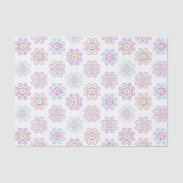 Hmong Inspirado, Papel Tecidual Brilhante (Frente )