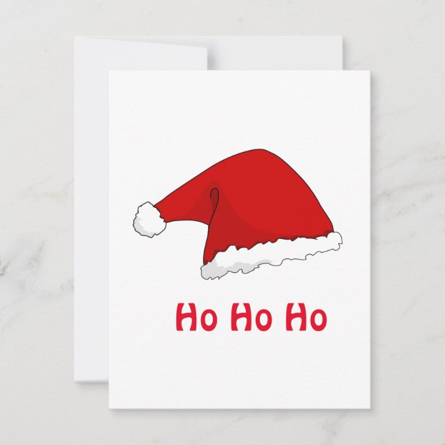 Ho Ho Engraçado Natal Papai Noel vermelho (Frente)