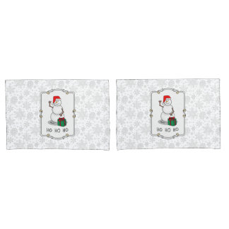 Ho Ho Feliz Papais noeis de Natal Bonito Snowman